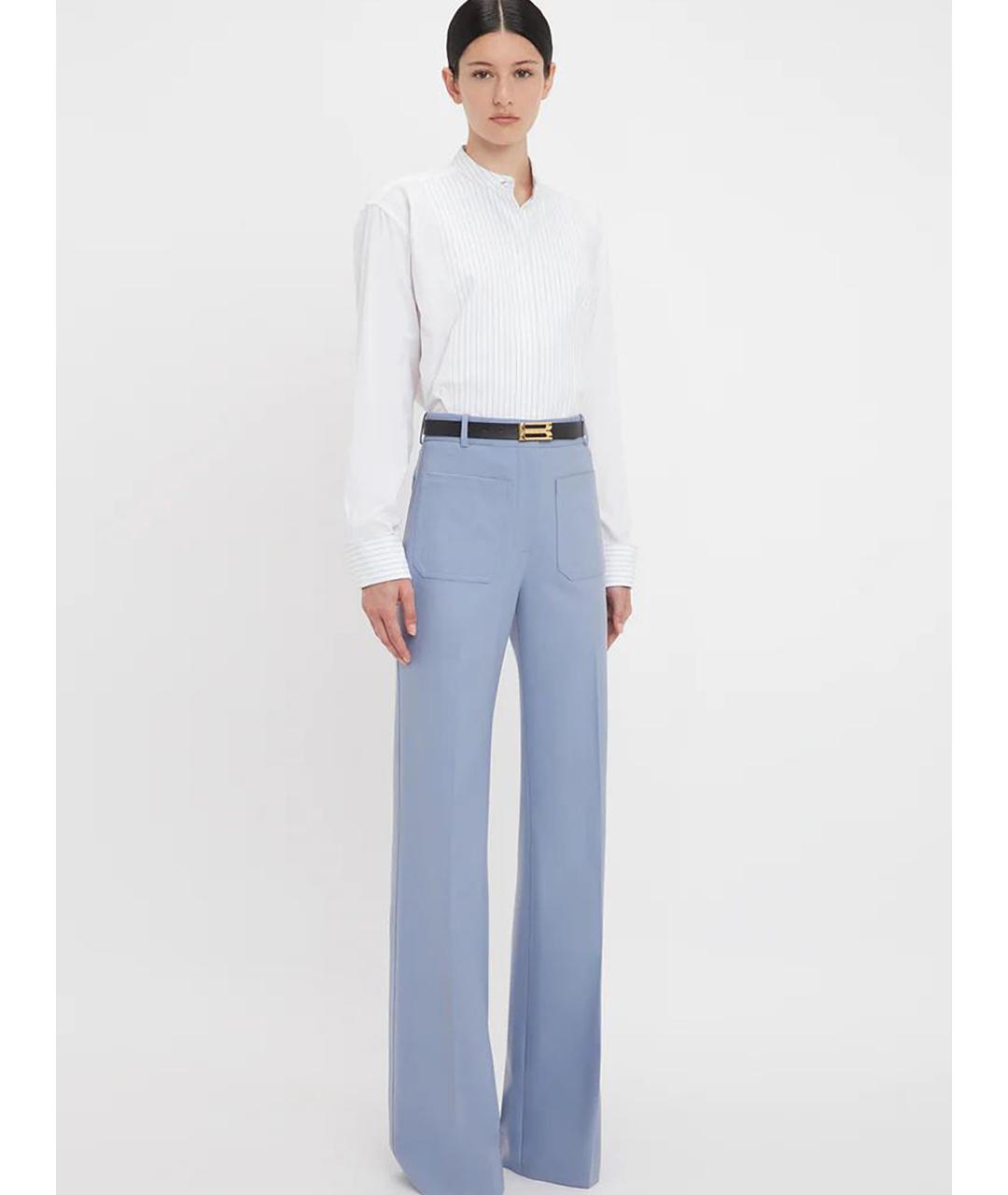 VICTORIA BECKHAM Белая хлопковая рубашка, фото 3