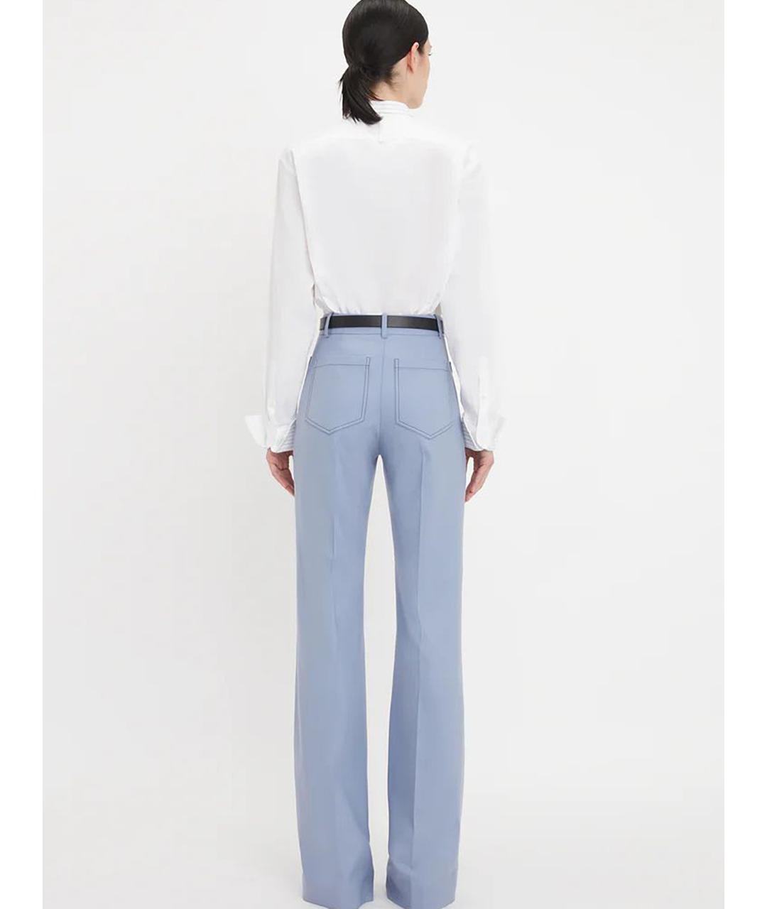 VICTORIA BECKHAM Белая хлопковая рубашка, фото 4