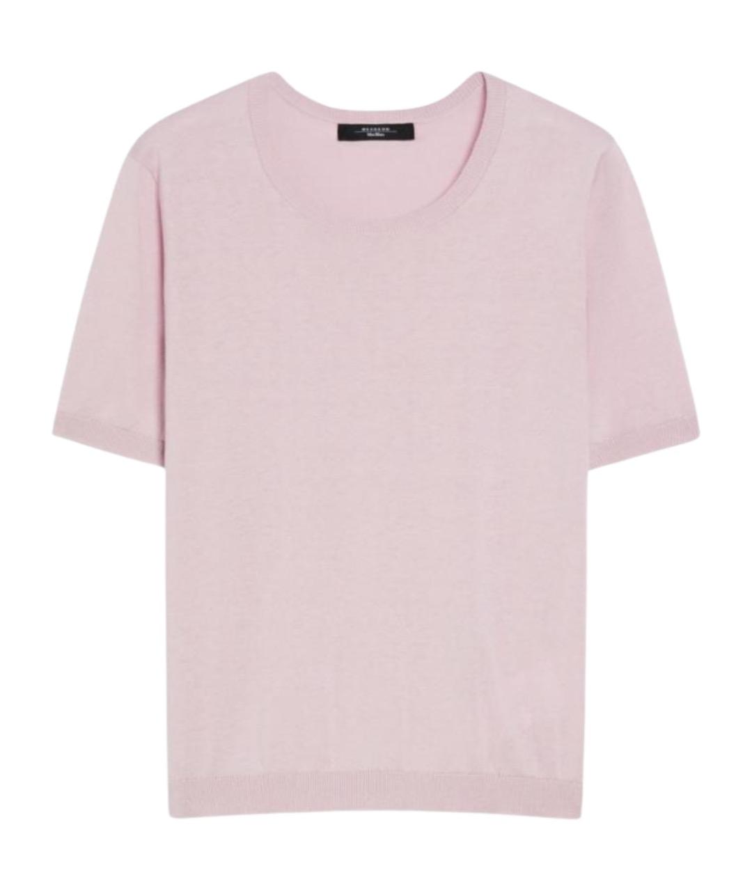 WEEKEND MAX MARA Розовый хлопковый джемпер / свитер, фото 1