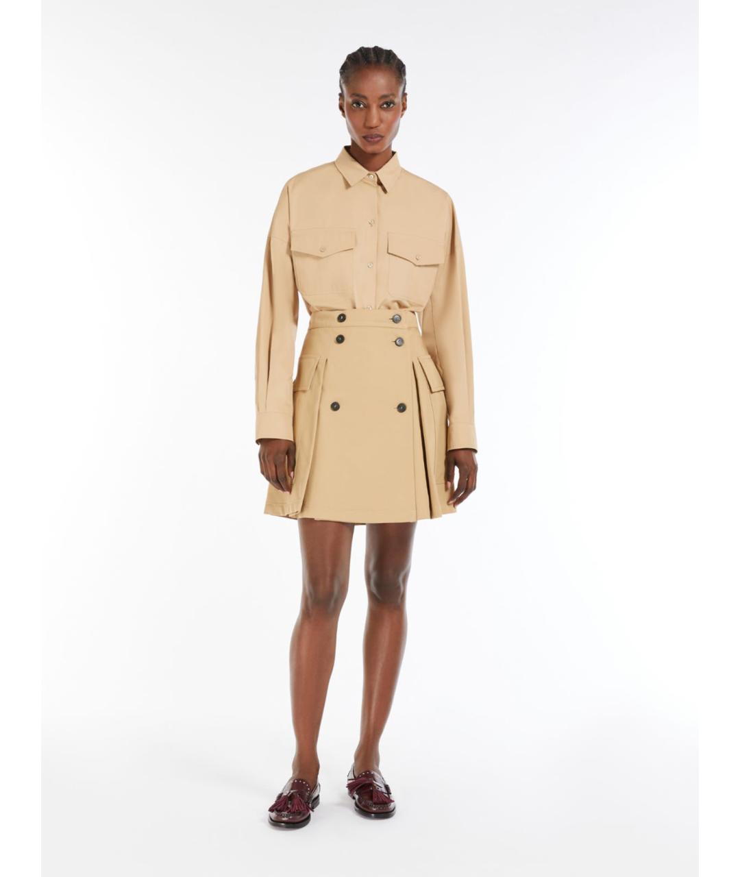 WEEKEND MAX MARA Белая хлопковая рубашка, фото 2