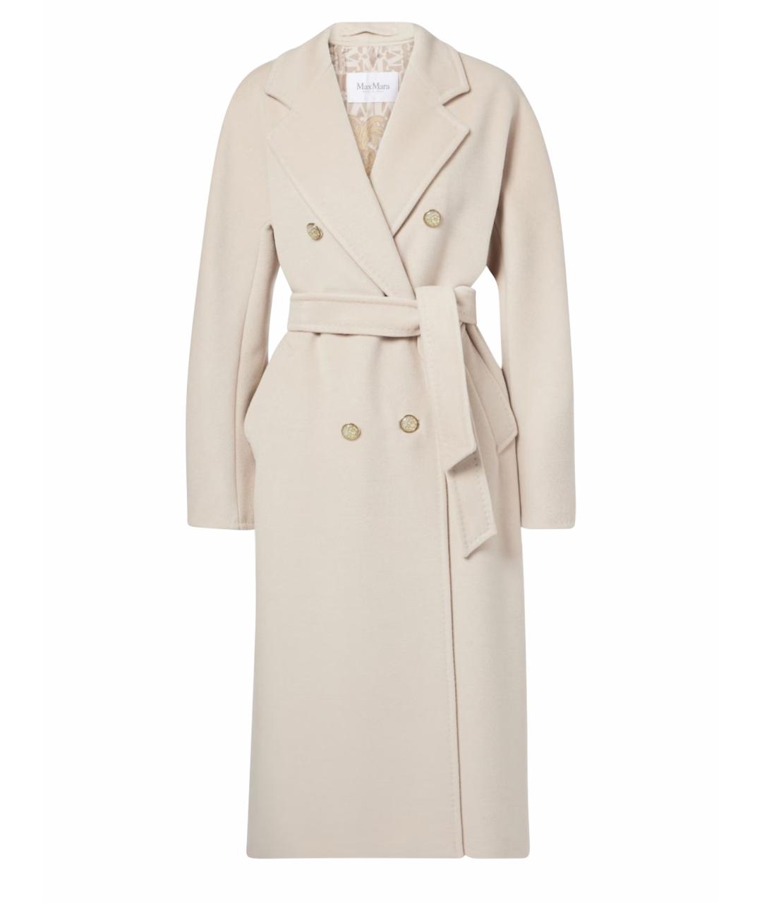 MAX MARA Бежевое шерстяное пальто, фото 1
