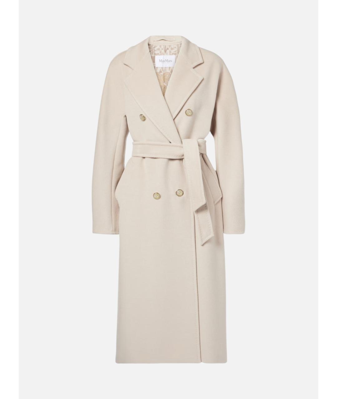 MAX MARA Бежевое шерстяное пальто, фото 6
