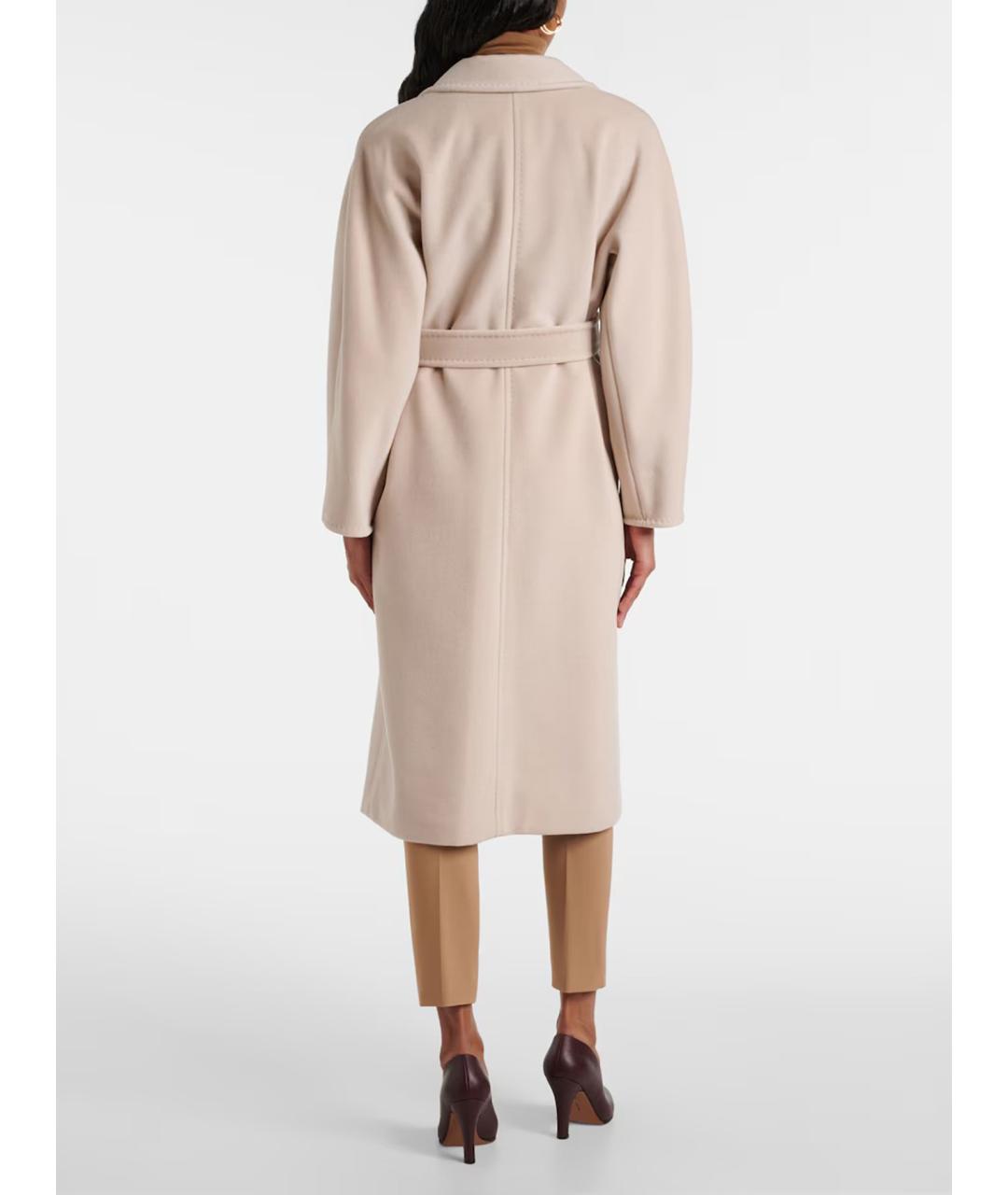 MAX MARA Бежевое шерстяное пальто, фото 3
