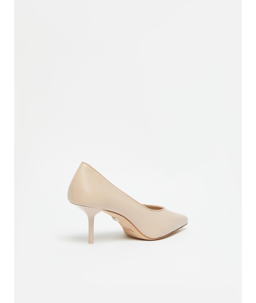 MAX MARA Бежевые кожаные туфли, фото 4