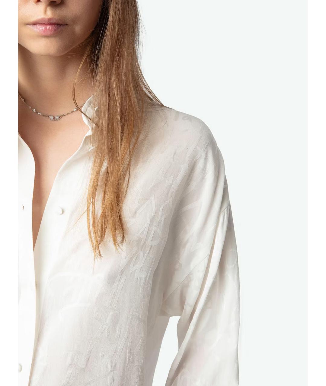 ZADIG & VOLTAIRE Белая шелковая рубашка, фото 6