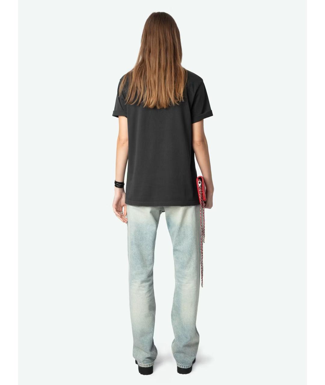 ZADIG & VOLTAIRE Черная хлопковая футболка, фото 3