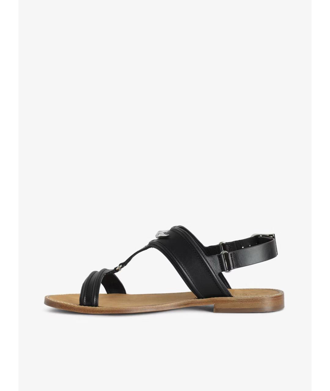 ZADIG & VOLTAIRE Черные кожаные сандалии, фото 5