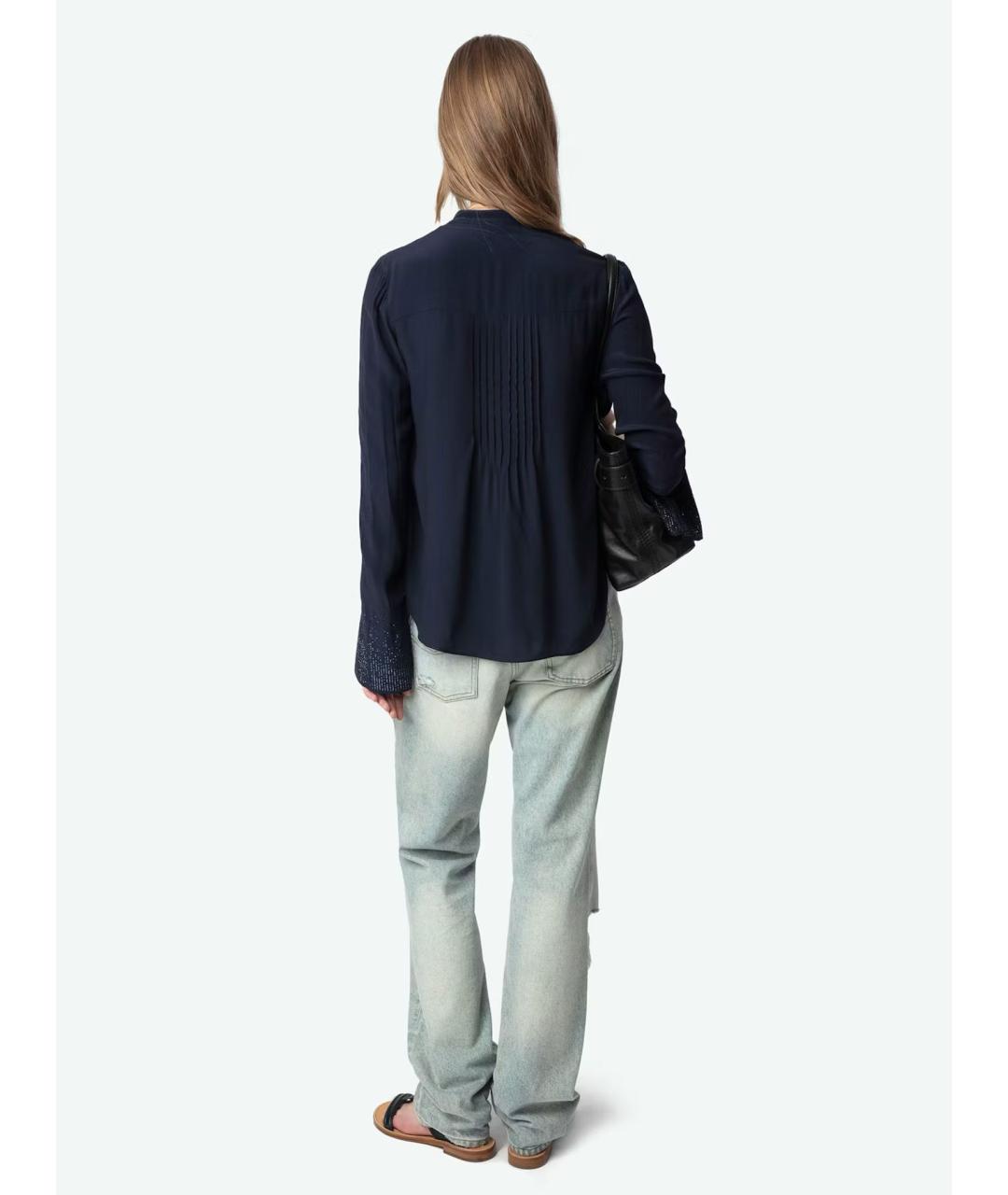 ZADIG & VOLTAIRE Синяя вискозная рубашка, фото 3