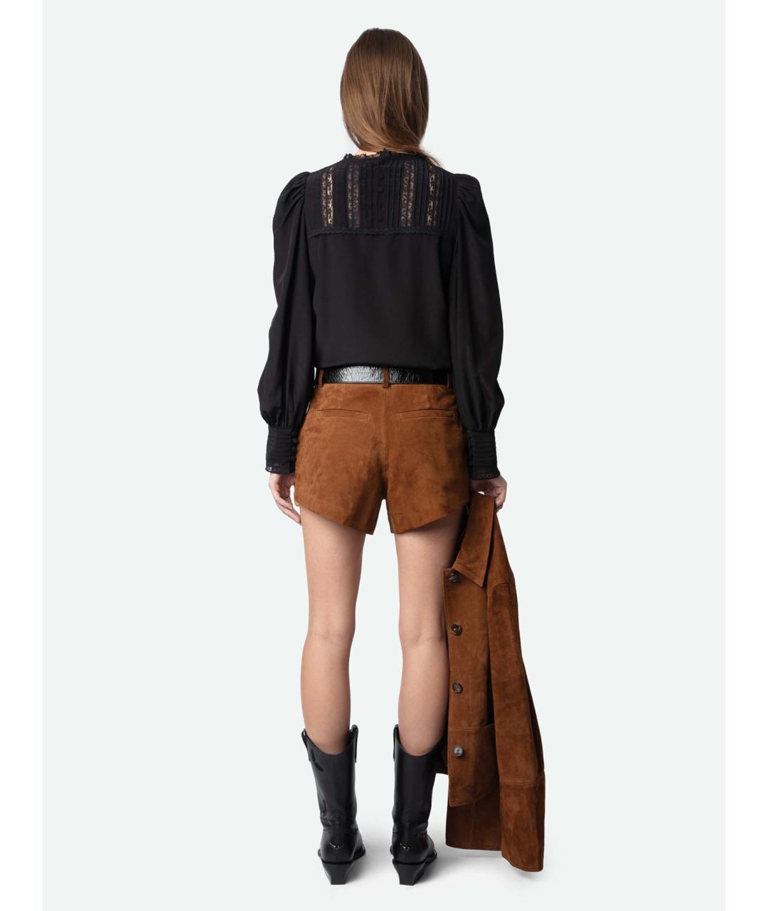 ZADIG & VOLTAIRE Черная шелковая блузы, фото 4