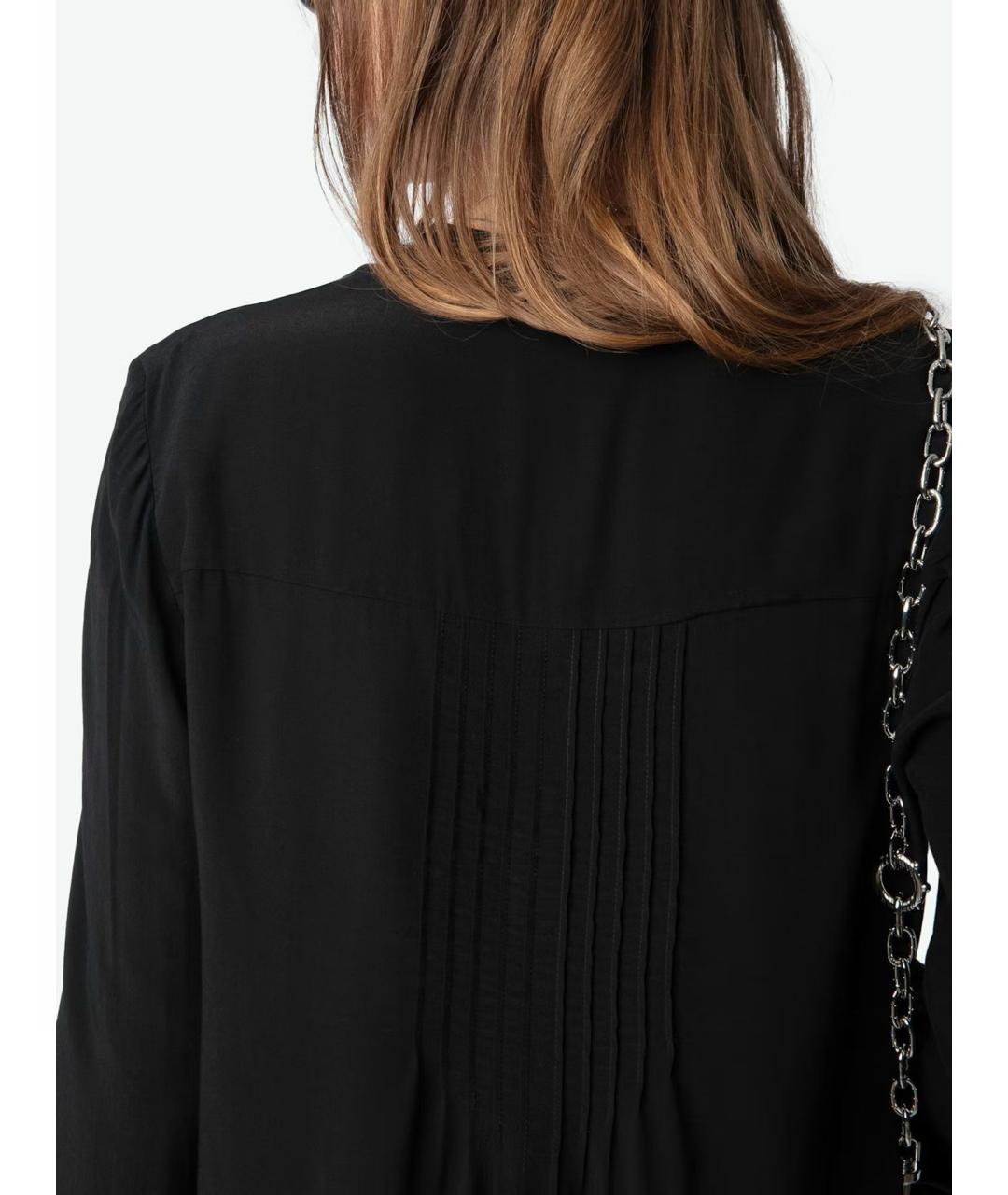 ZADIG & VOLTAIRE Черная вискозная блузы, фото 6