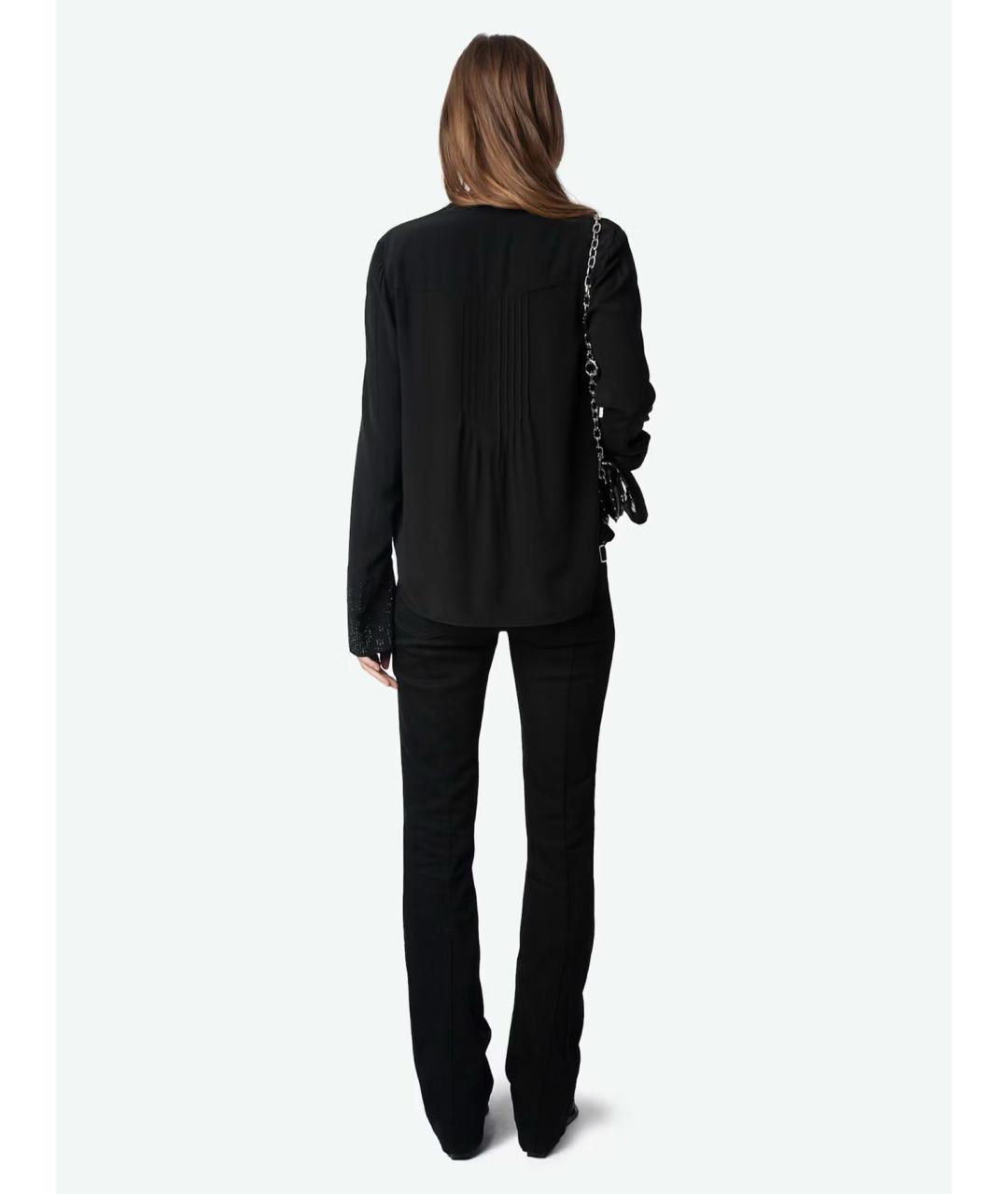 ZADIG & VOLTAIRE Черная вискозная блузы, фото 3