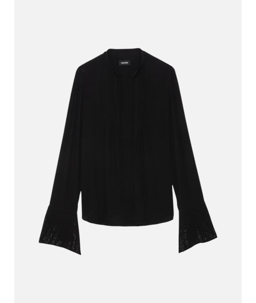 ZADIG & VOLTAIRE Черная вискозная блузы, фото 8