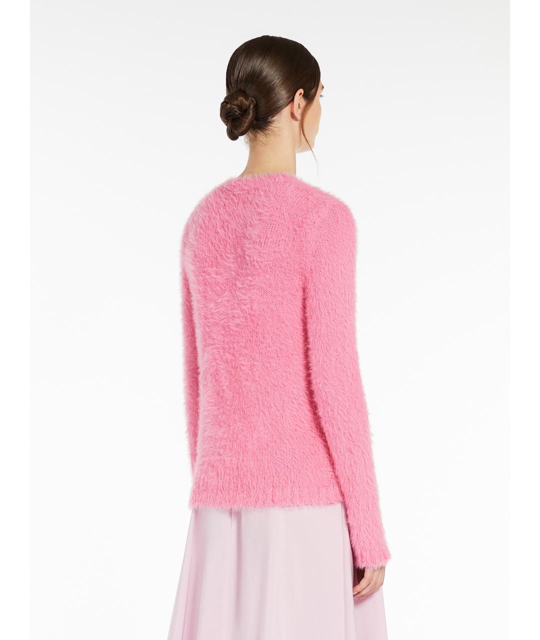 WEEKEND MAX MARA Розовый хлопковый джемпер / свитер, фото 3