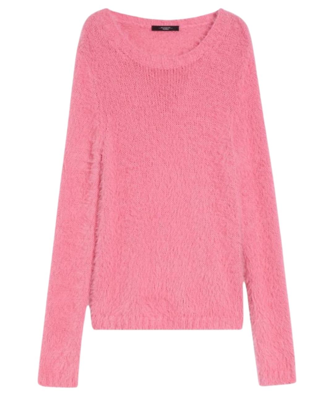 WEEKEND MAX MARA Розовый хлопковый джемпер / свитер, фото 1