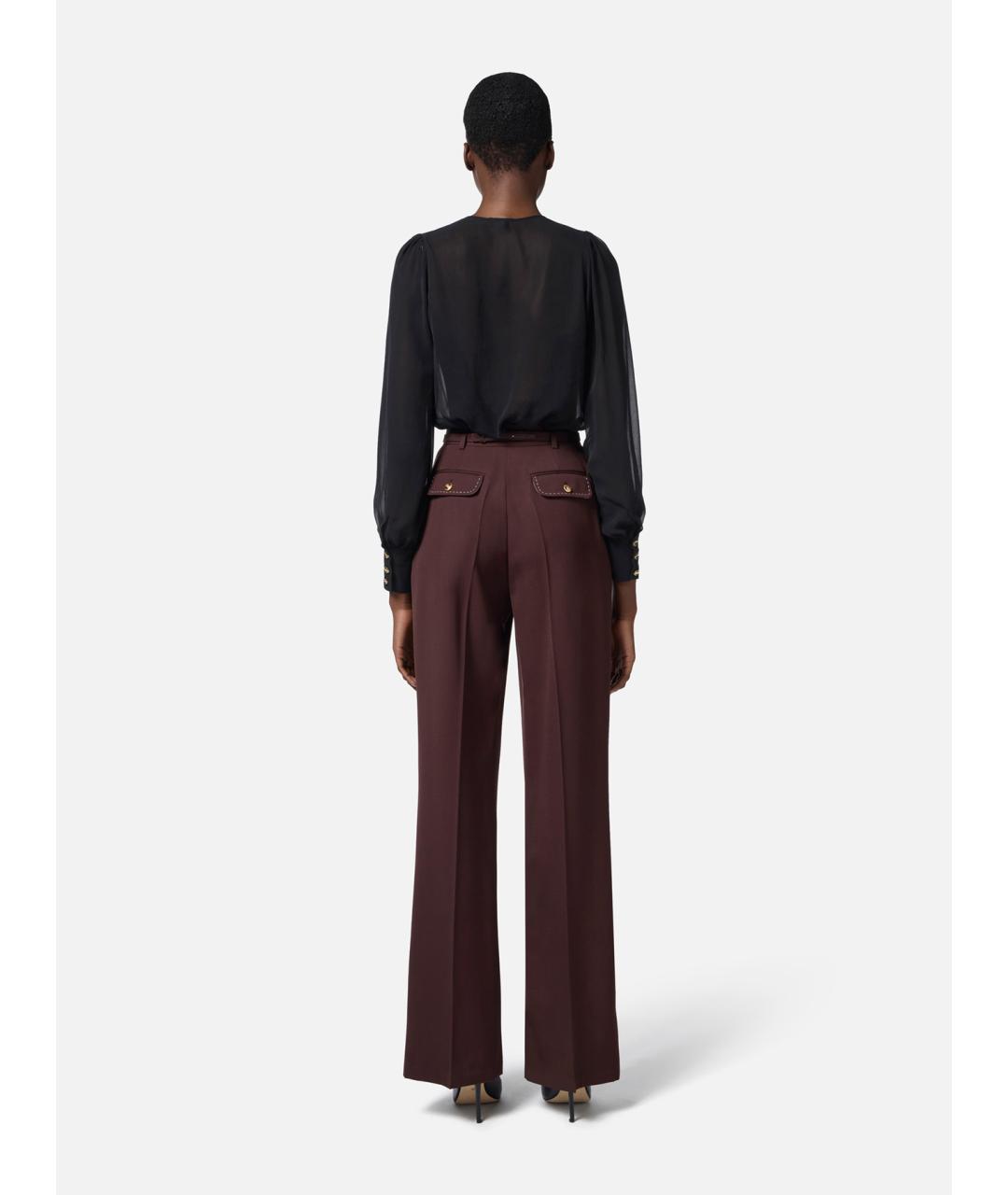 ELISABETTA FRANCHI Черное шелковое боди, фото 6