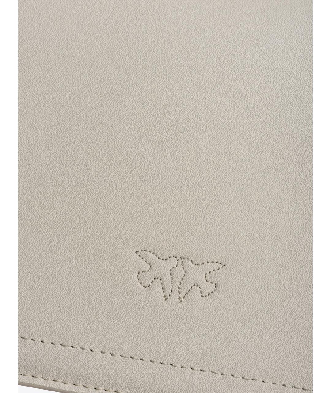 PINKO Белая кожаная сумка через плечо, фото 7