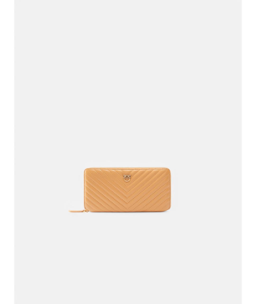 PINKO Желтый кожаный кошелек, фото 5