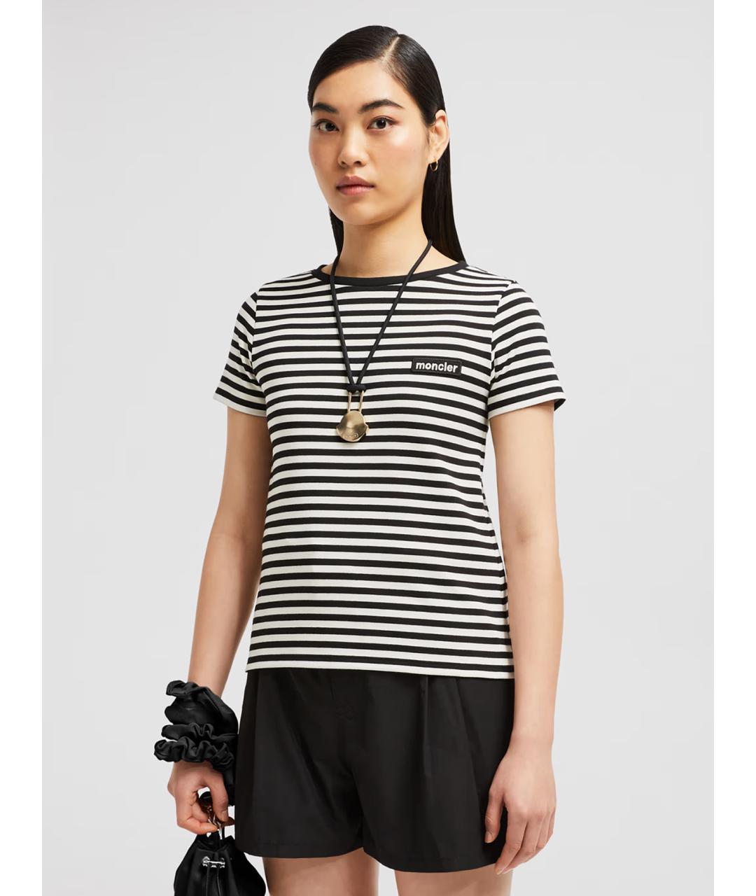 MONCLER Мульти хлопковая футболка, фото 2