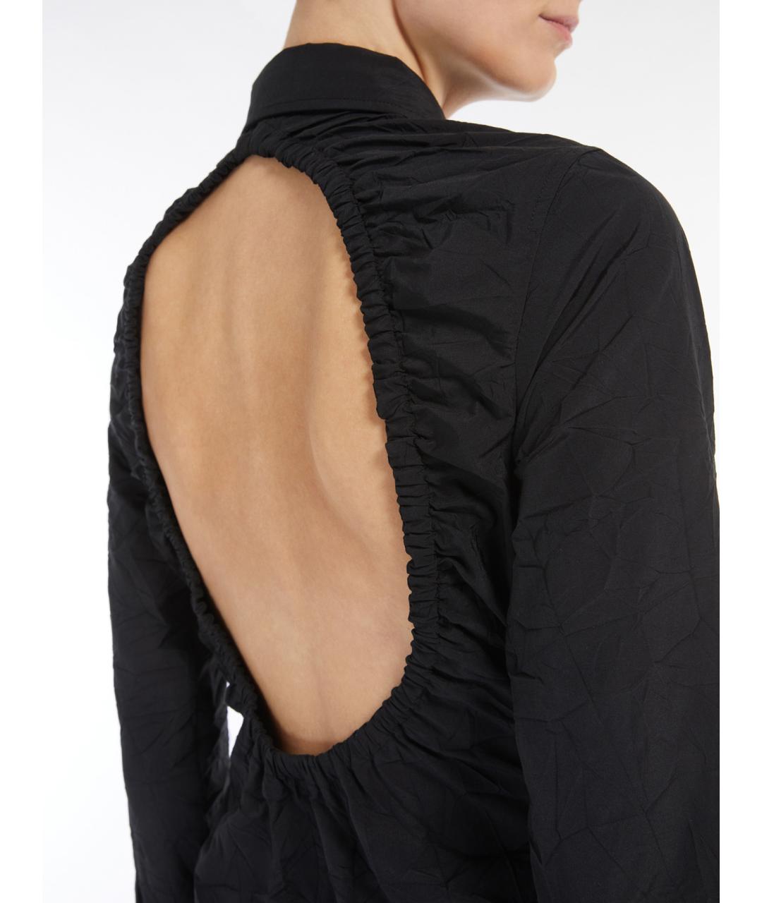 MAX MARA Черное хлопковое повседневное платье, фото 4