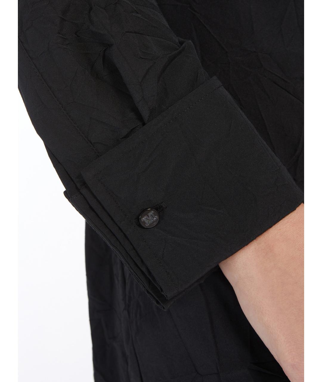 MAX MARA Черное хлопковое повседневное платье, фото 5