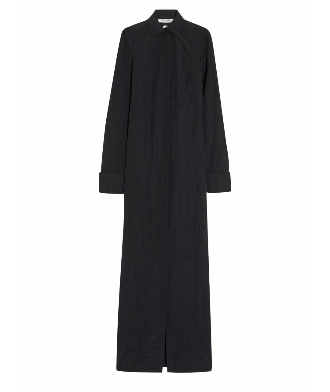 MAX MARA Черное хлопковое повседневное платье, фото 1