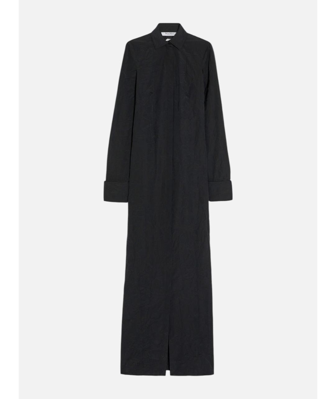 MAX MARA Черное хлопковое повседневное платье, фото 6