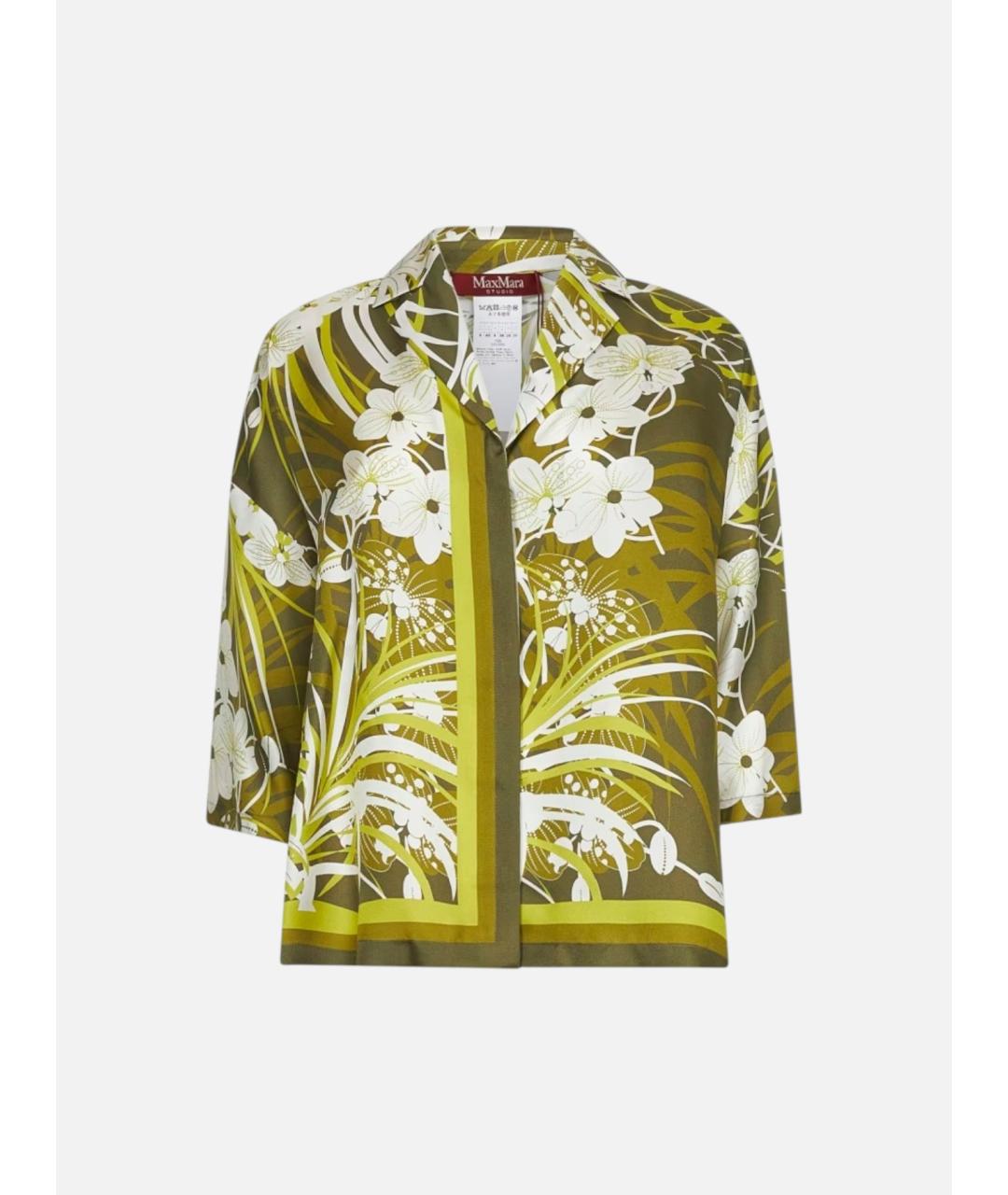 MAX MARA STUDIO Мульти шелковая блузы, фото 6