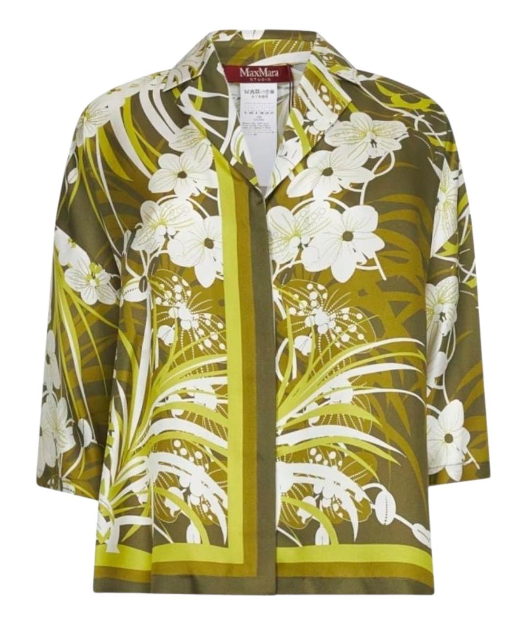 MAX MARA STUDIO Мульти шелковая блузы, фото 1