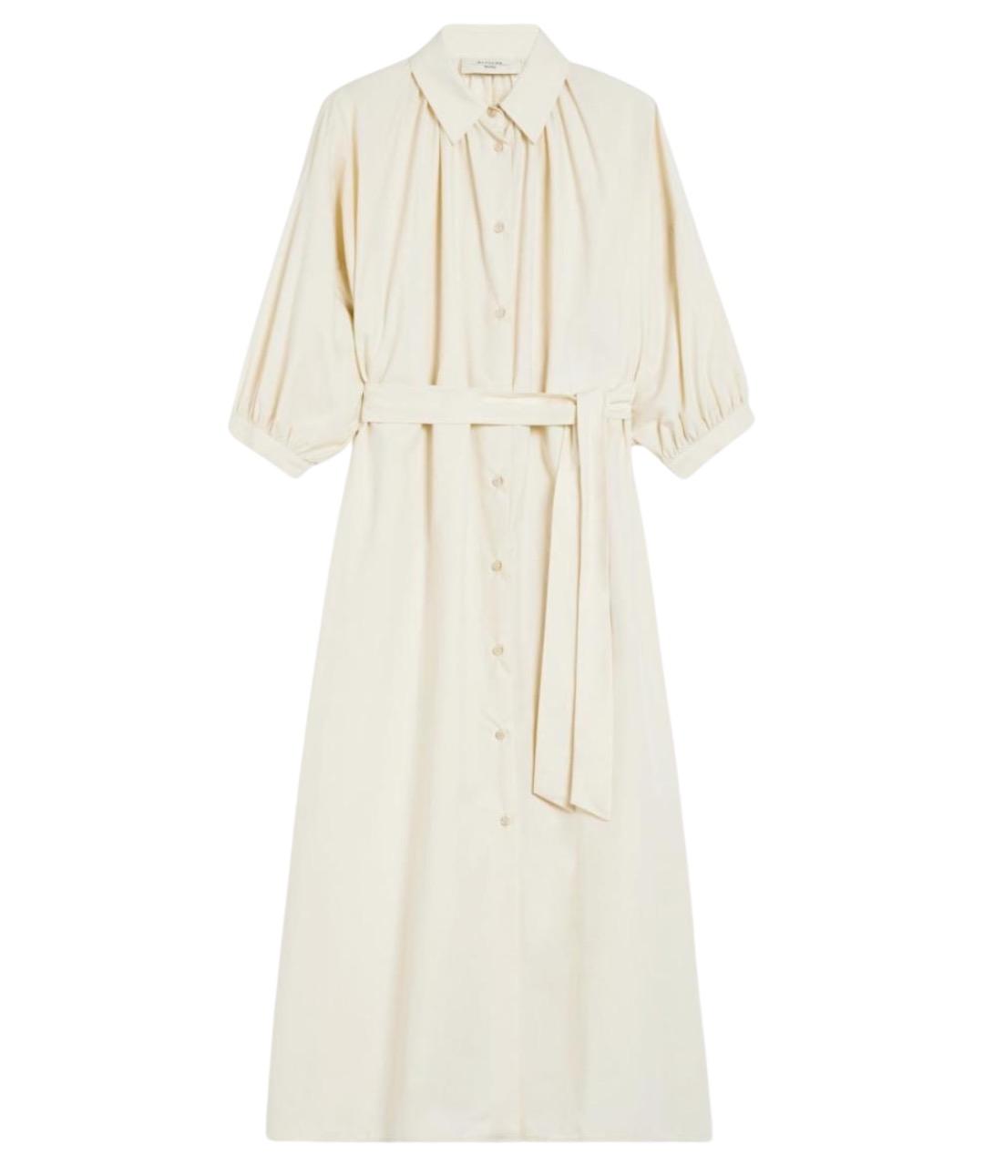 WEEKEND MAX MARA Белое хлопковое повседневное платье, фото 1