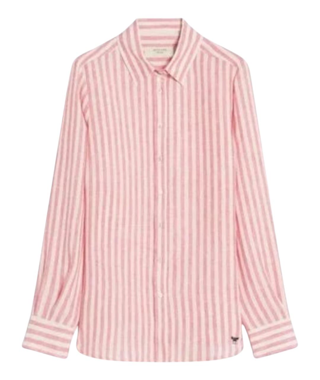 WEEKEND MAX MARA Розовая льняная рубашка, фото 1