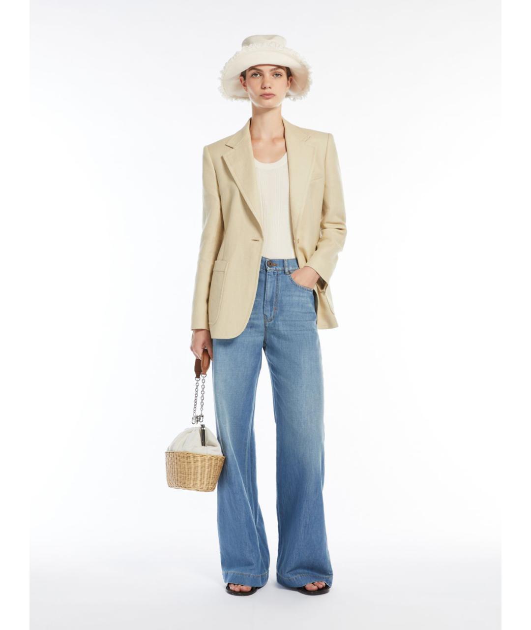 WEEKEND MAX MARA Белая вискозная майка, фото 2