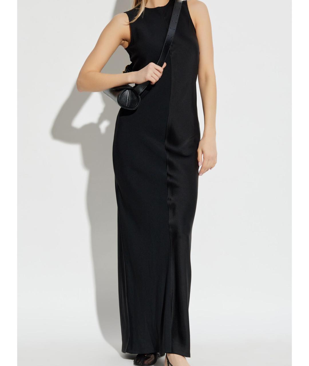 Ami Paris Черное ацетатное коктейльное платье, фото 5