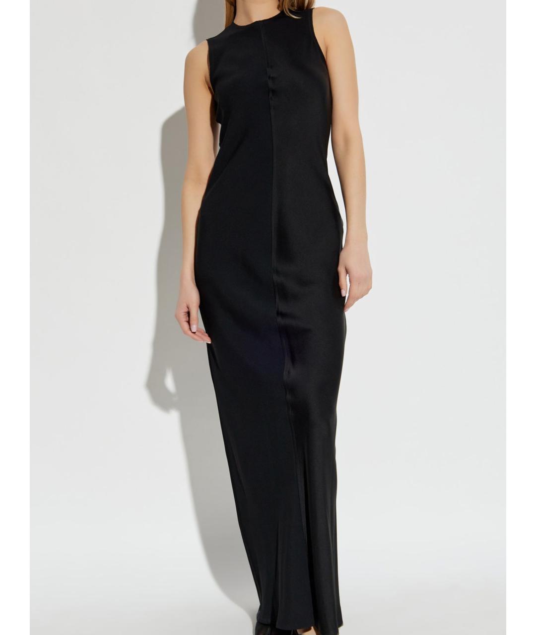 Ami Paris Черное ацетатное коктейльное платье, фото 1