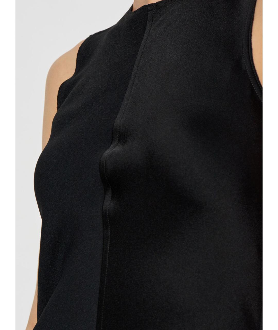 Ami Paris Черное ацетатное коктейльное платье, фото 2