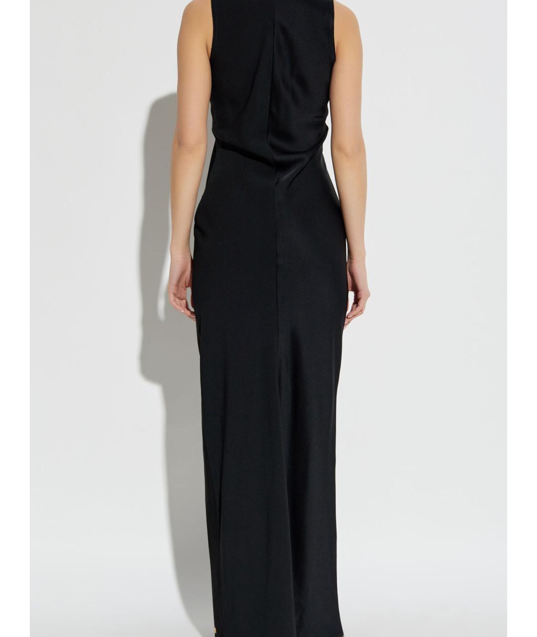 Ami Paris Черное ацетатное коктейльное платье, фото 4