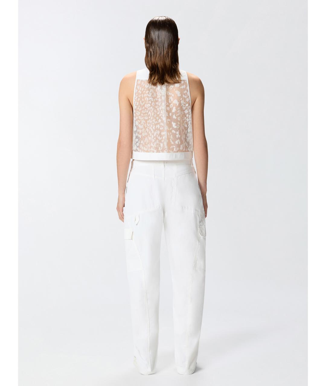 PINKO Белый полиэстеровый жилет, фото 4