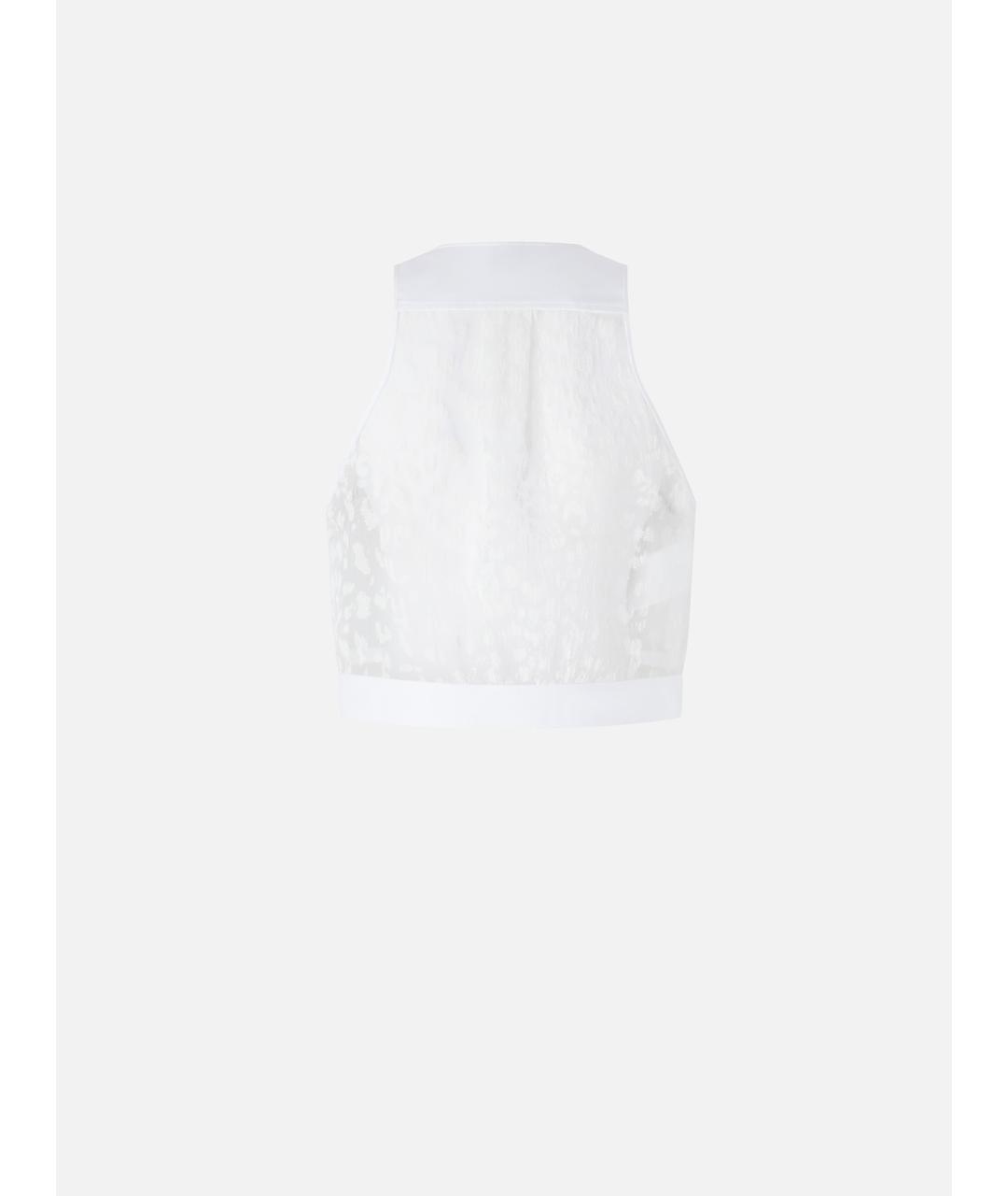 PINKO Белый полиэстеровый жилет, фото 6