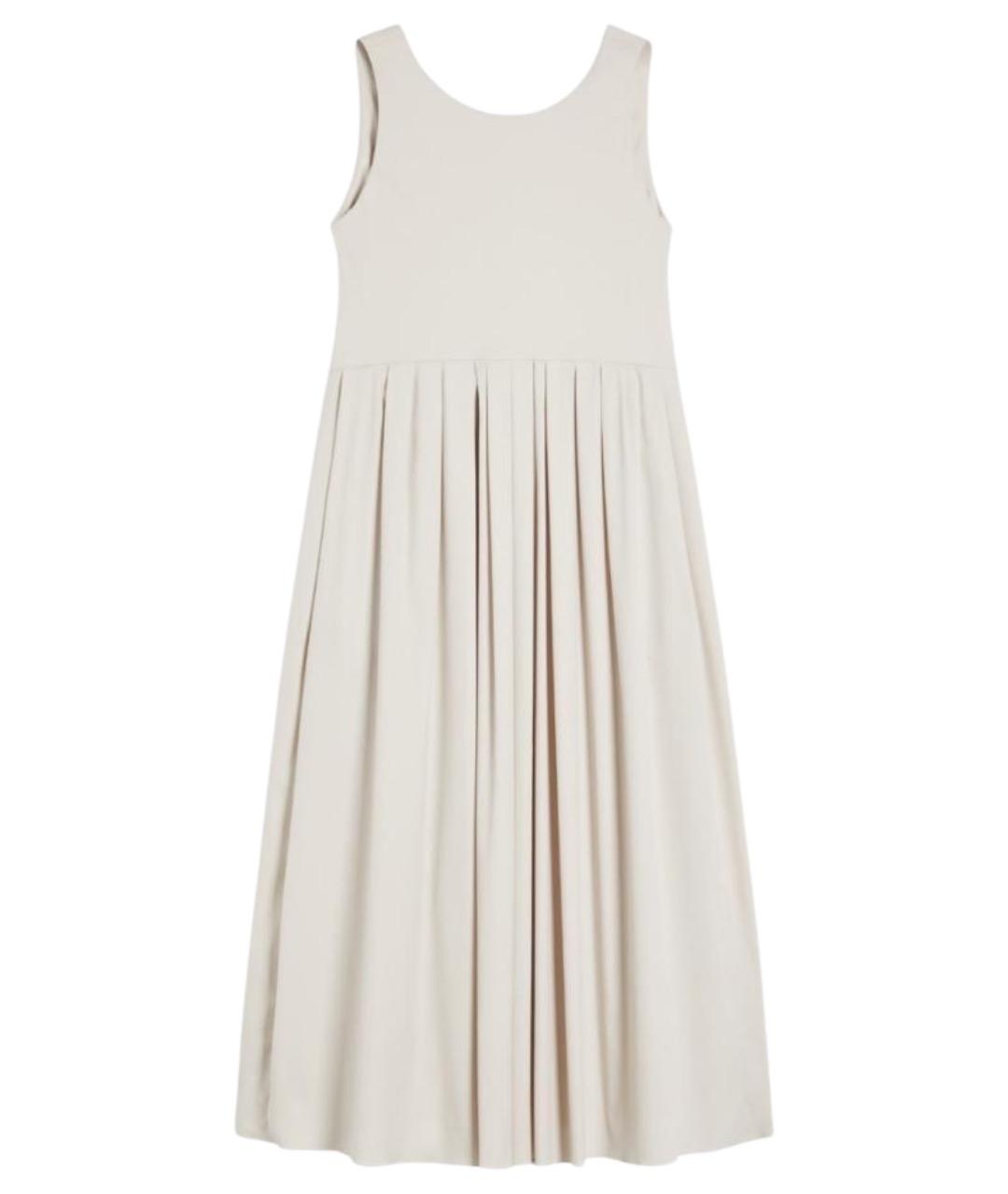 'S MAX MARA Белый хлопковый сарафан, фото 1