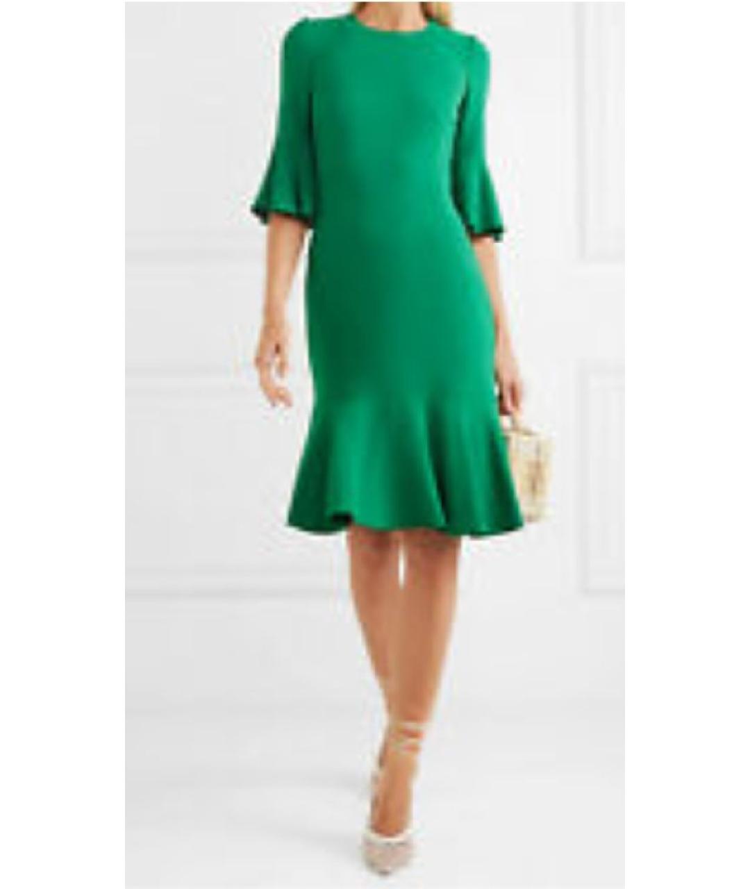 DOLCE&GABBANA Зеленые вискозное повседневное платье, фото 6