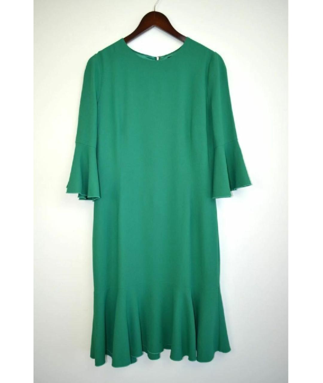 DOLCE&GABBANA Зеленые вискозное повседневное платье, фото 8