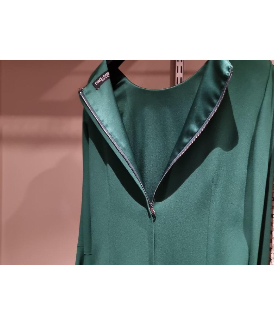 DOLCE&GABBANA Зеленые вискозное повседневное платье, фото 3