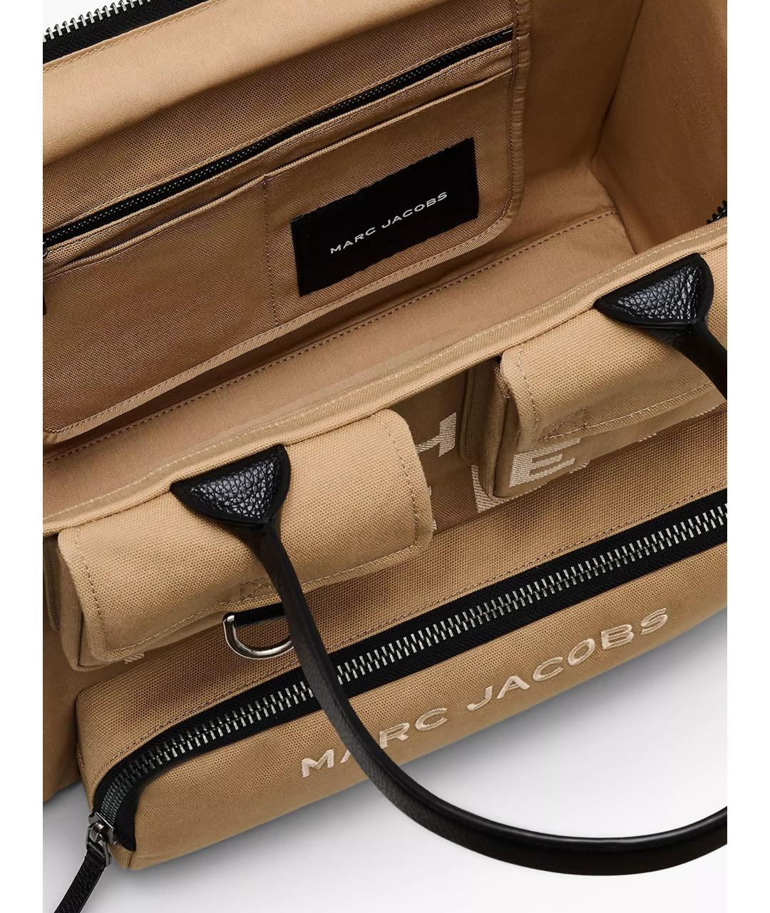MARC JACOBS Бежевая тканевая сумка тоут, фото 6