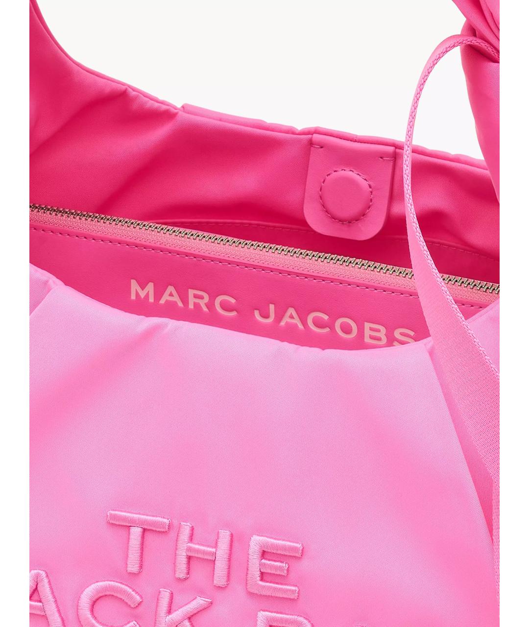 MARC JACOBS Розовая тканевая сумка через плечо, фото 4