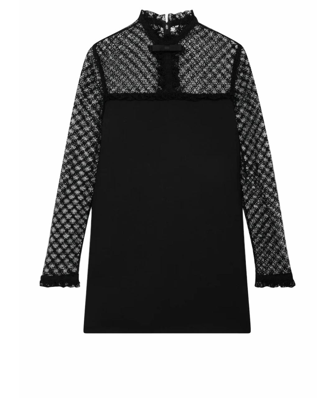 CELINE Черное шерстяное коктейльное платье, фото 1