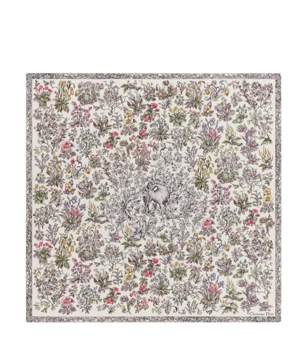 CHRISTIAN DIOR Мульти шелковый платок, фото 1