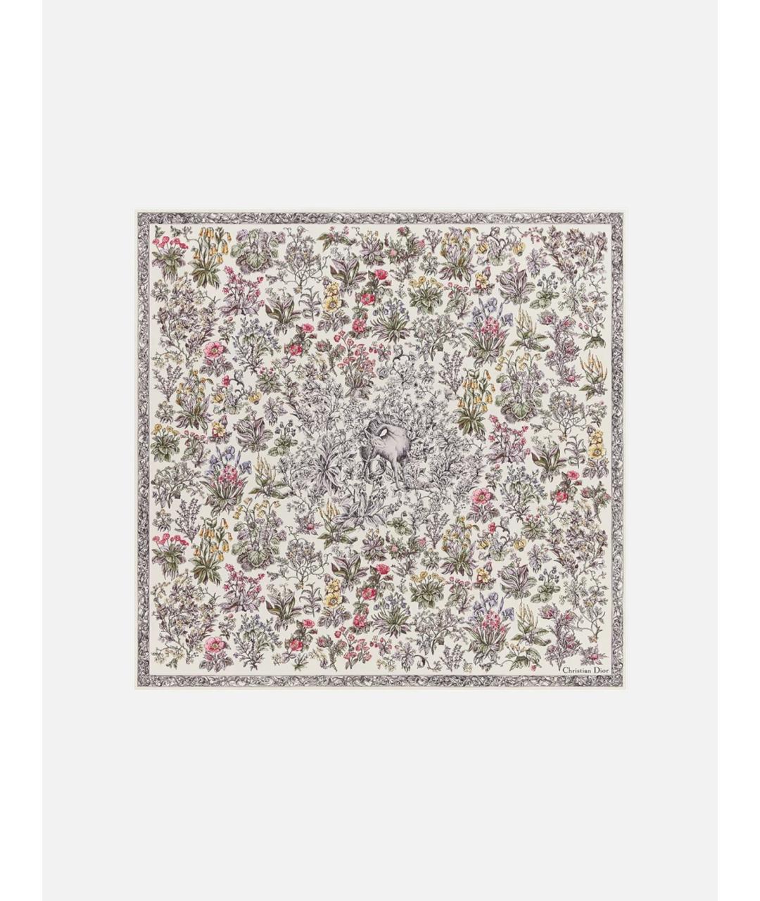 CHRISTIAN DIOR Мульти шелковый платок, фото 3