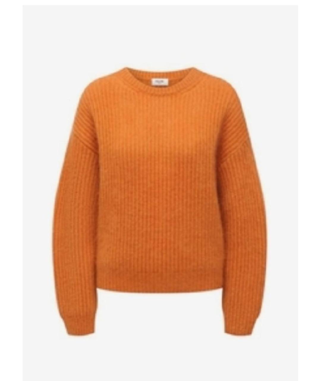 CELINE Оранжевый шерстяной джемпер / свитер, фото 9