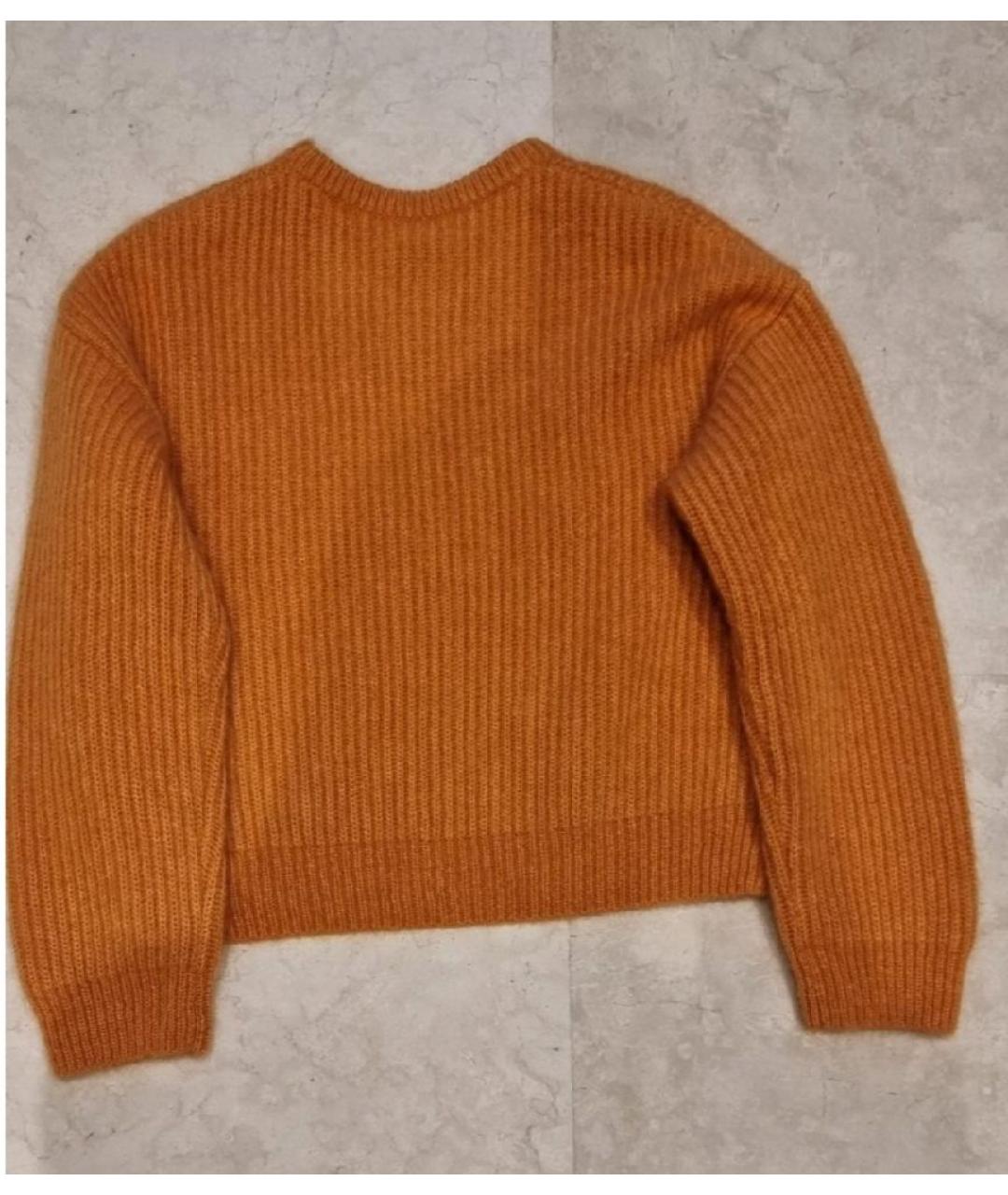 CELINE Оранжевый шерстяной джемпер / свитер, фото 2