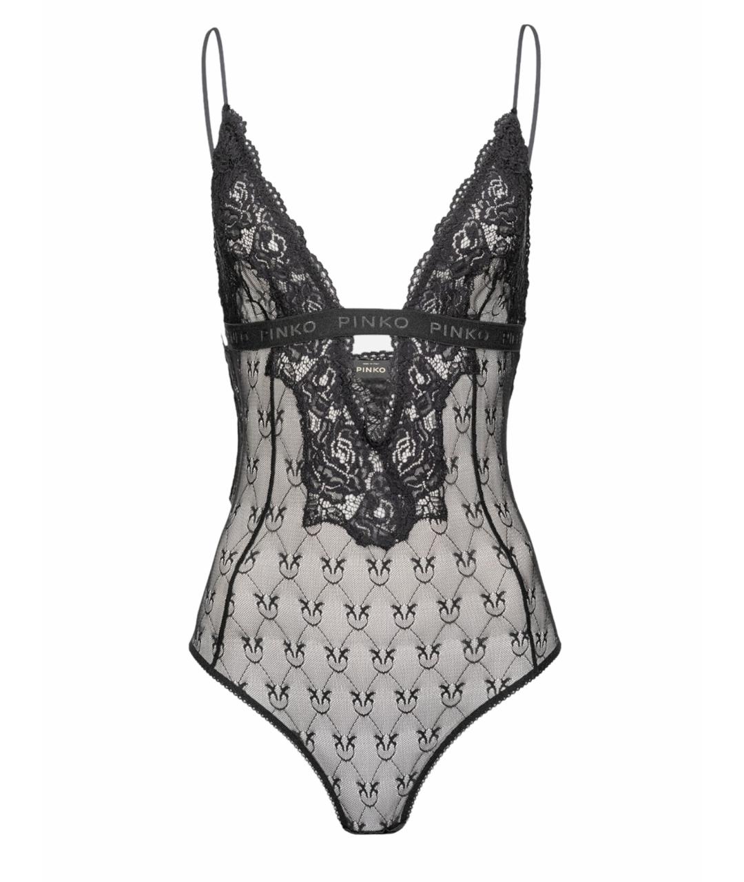 PINKO Черное полиамидовое боди, фото 1