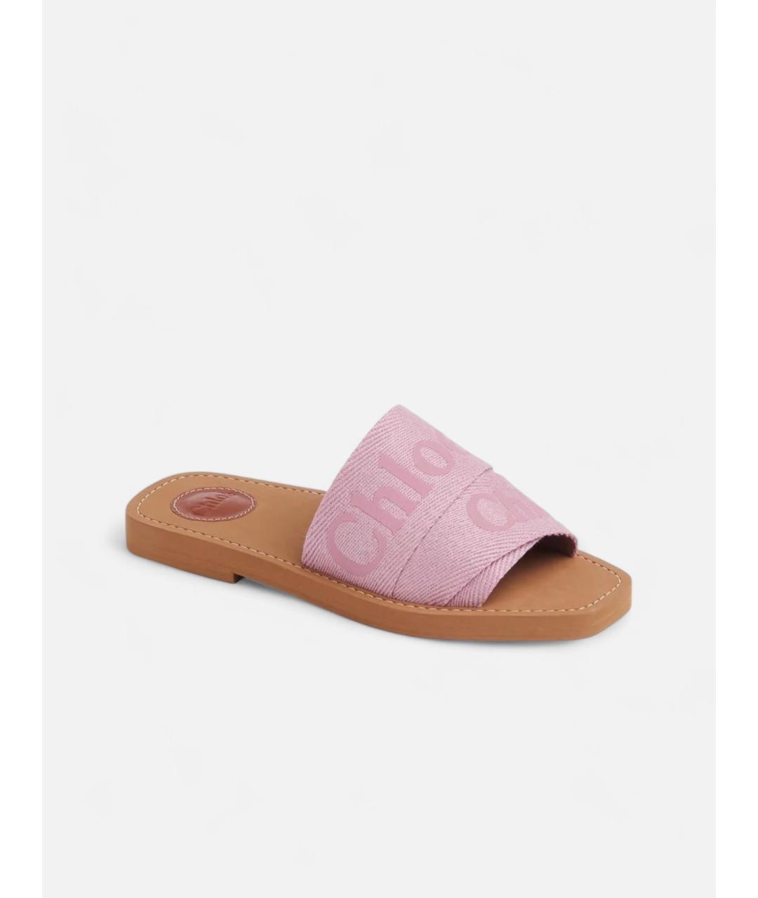 CHLOE Розовые шлепанцы, фото 2